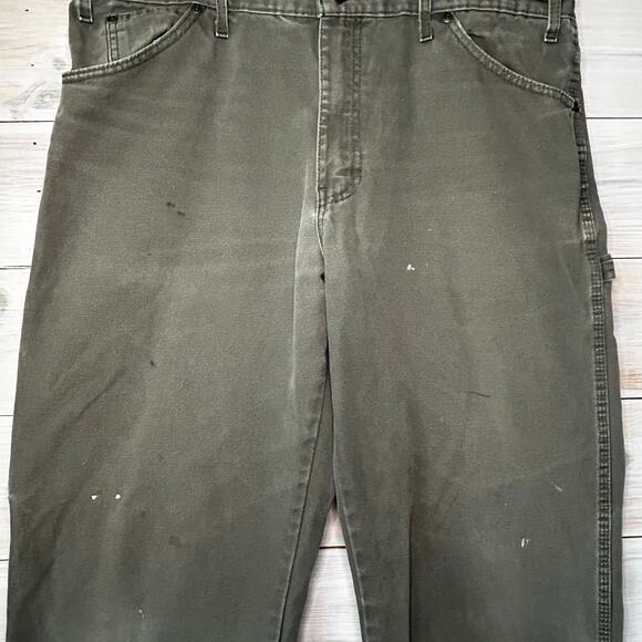 Gray Green 36 x 34 Dickies Work Pants - Picture 10 of 13